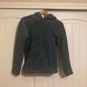 Mountain Hardwear Teddy Bear Pullover Blue Hoodie Womens Size Small Polyester